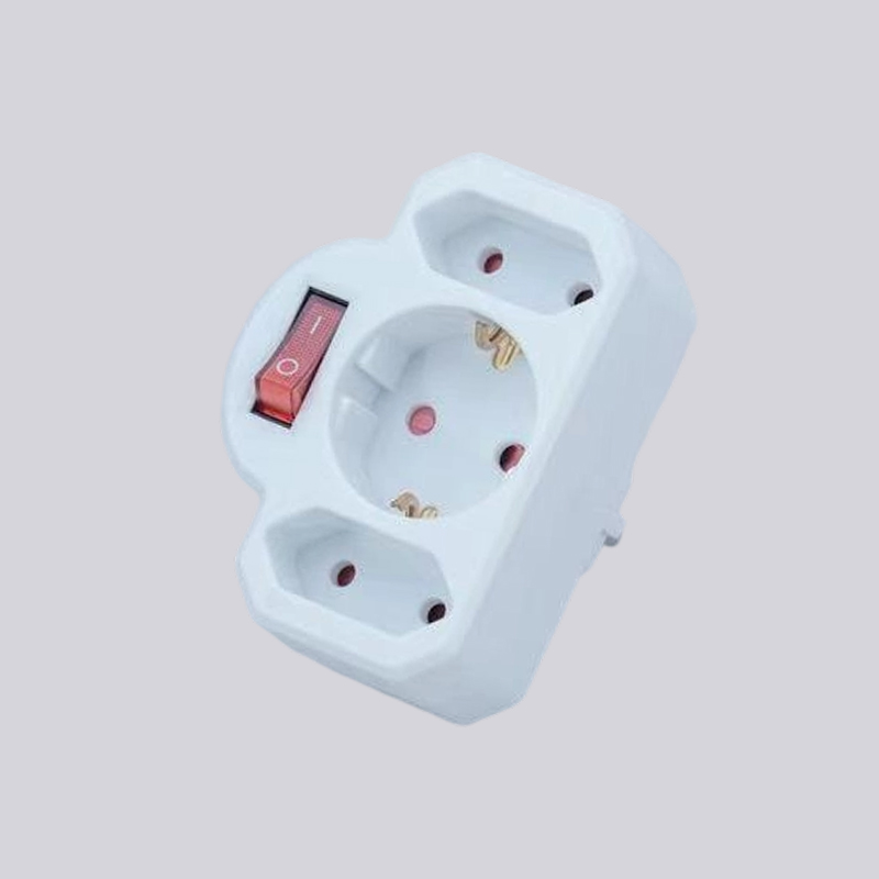 G01-01/2K tysk type en rund plugg, to flate plugger, med bryteradapter